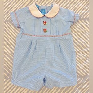 ANAVINI Embroidered Turkey Shortall